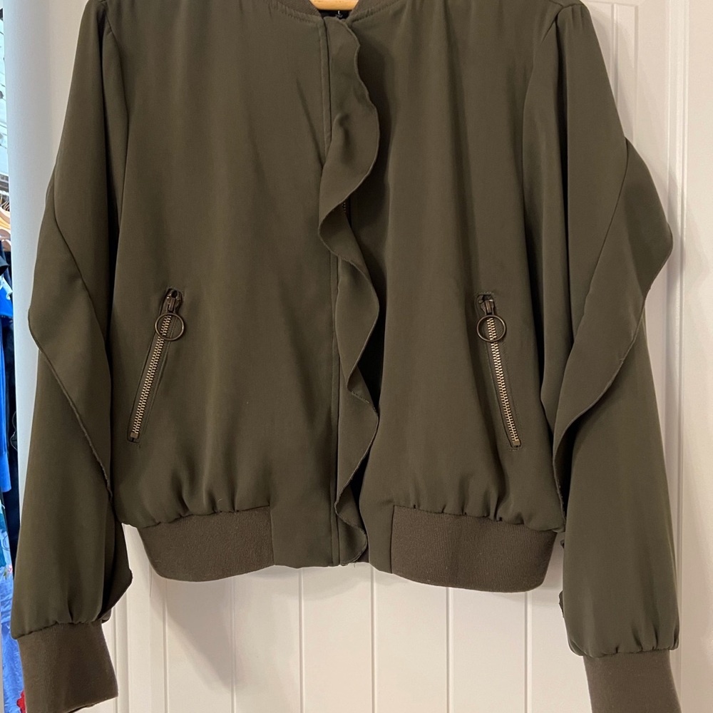 Who What Wear Khaki Bomber Jacket